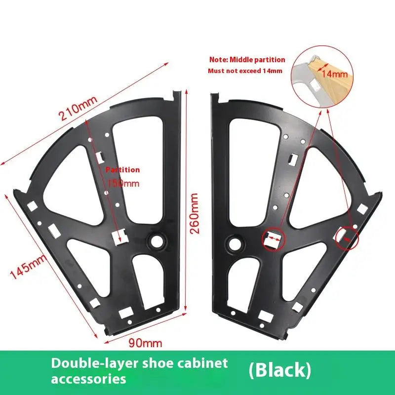 New 2Pcs Hardware Furniture Hinge 1/2/3 Layer Shoes Drawer Cabinet Hinge Rack Stainless Steel Foldable Shelf Accessories Peaceful Pleasures Health and Wellness A2