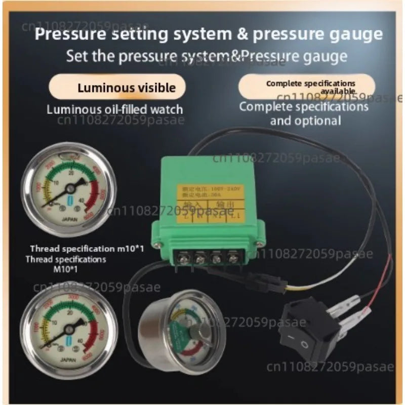 30MPA High Pressure Bike Pump with Gauge & Luminous Display