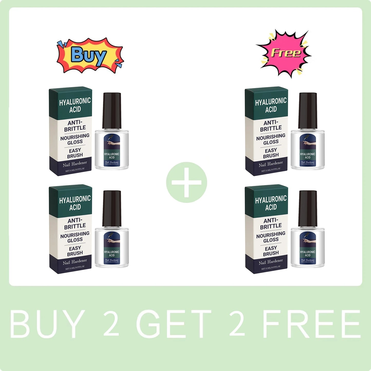 Nourishing Nail Serum Anti Brittle Nail Improve Cracked Cuticles Easy Brush Strengthen Nail Hyaluronic Acid Nail Cuticle Oil Peaceful Pleasures Health and Wellness Buy 2 Get 2 Free
