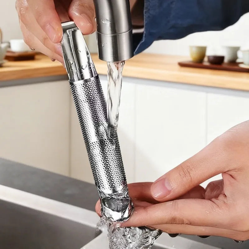 304 stainless steel tea drain hanging pipe tea making handy gadget hanging cup tea filter stainless steel Peaceful Pleasures Health and Wellness