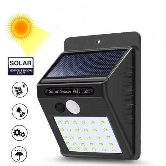 Solar Motion Sensor Wall Light – 20/40 LED, 3 Modes, IP65 Solar Wall Light Oasis Select