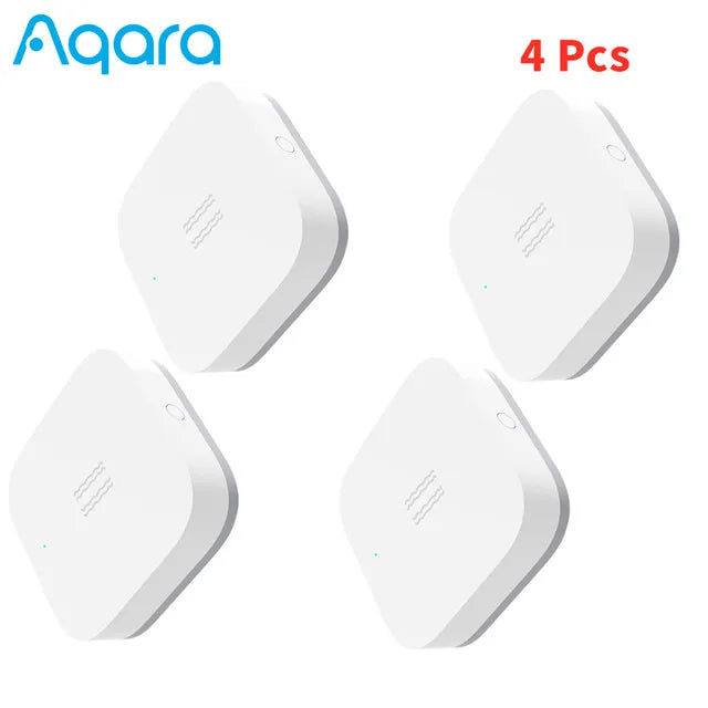 Aqara Smart Vibration Sensor Zigbee Motion Shock Sensor Detection Alarm Monitor Built-in Gyro For Home Safety Mi Home App Peaceful Pleasures Health and Wellness 4pcs Vibration China Mainland