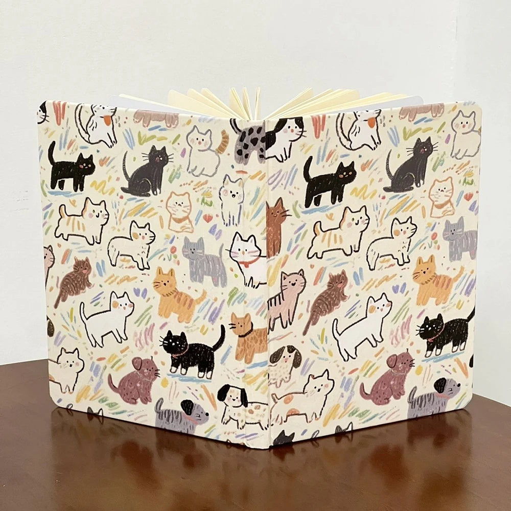 Cat Hard Shell Horizontal A5 Notebook Appearance Plan Book Year