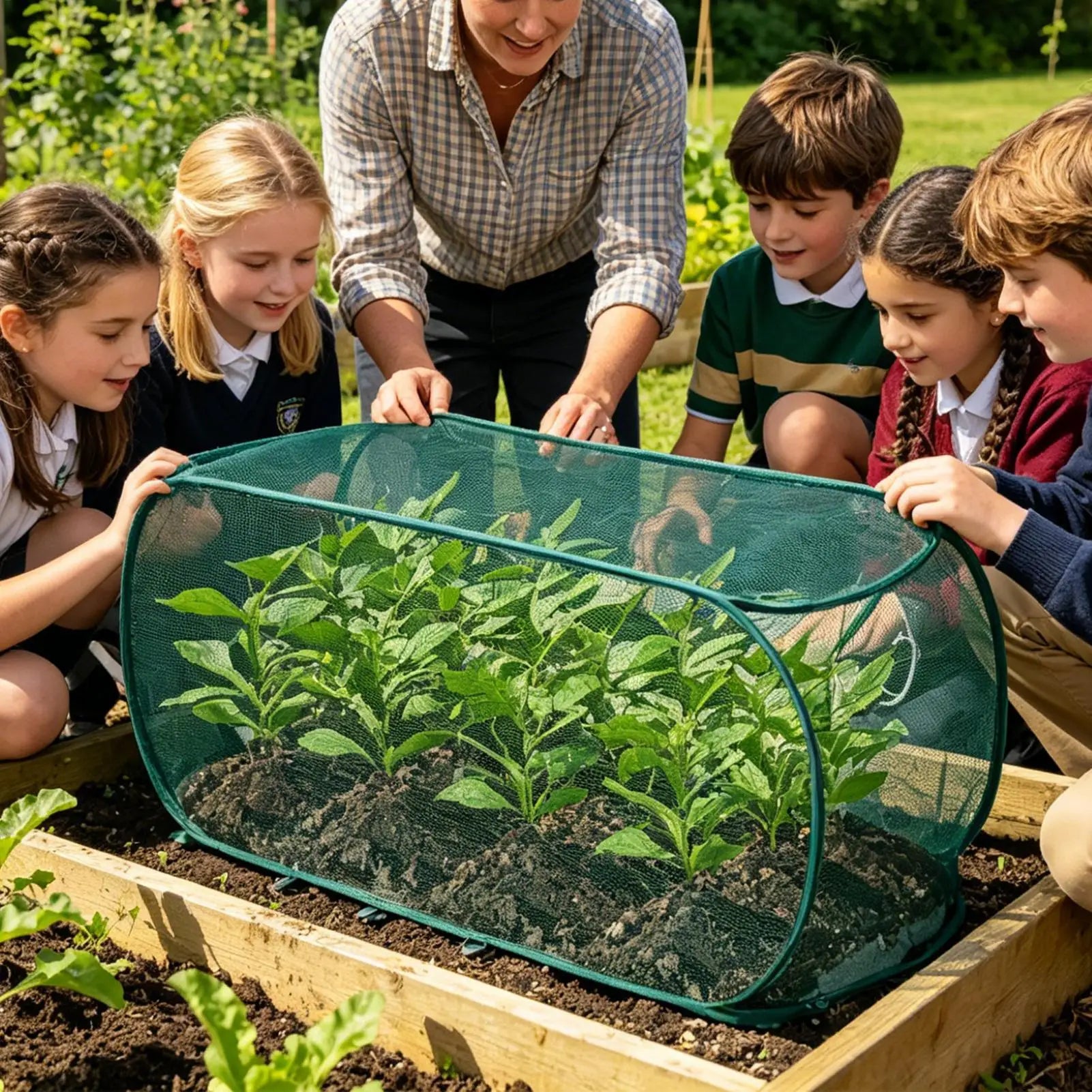 PopUp Garden Mesh Plant Cover Greenhouse Seedlings Large Gardening Accessories Indoor Plants Covers Supplies Vegetable Products Peaceful Pleasures Health and Wellness
