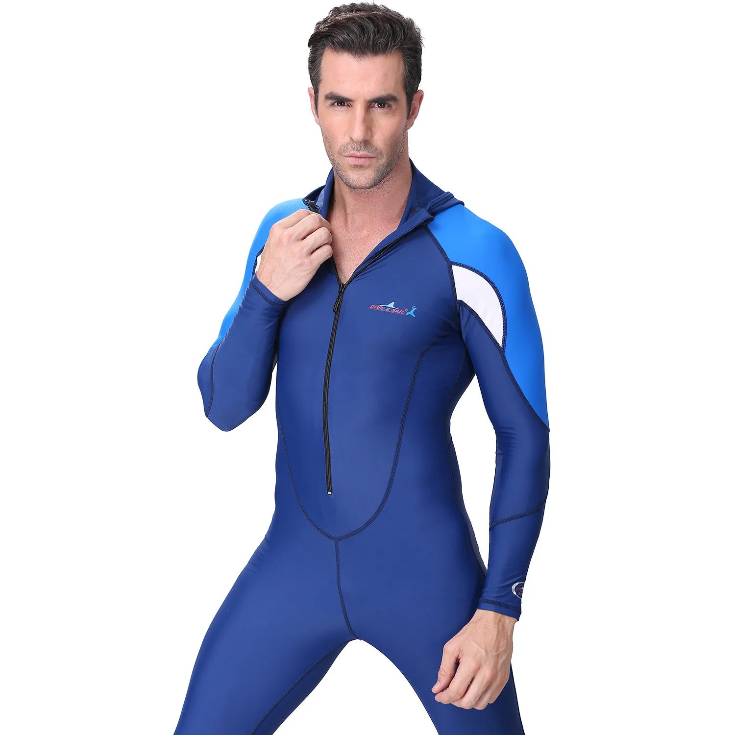 UPF 50+ Diving Suit One Piece Swimsuit Rash Guard Men Women Long Sleeve Swimwear with hood Quick-dry Plus Size Peaceful Pleasures Health and Wellness