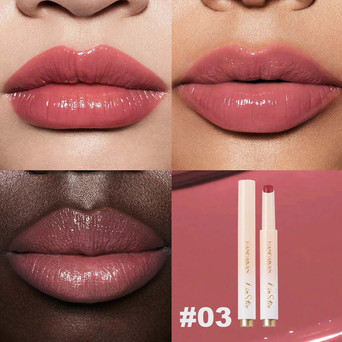 Handaiyan Press-On Jelly Mirror Lip Gloss – Long-Lasting Tint