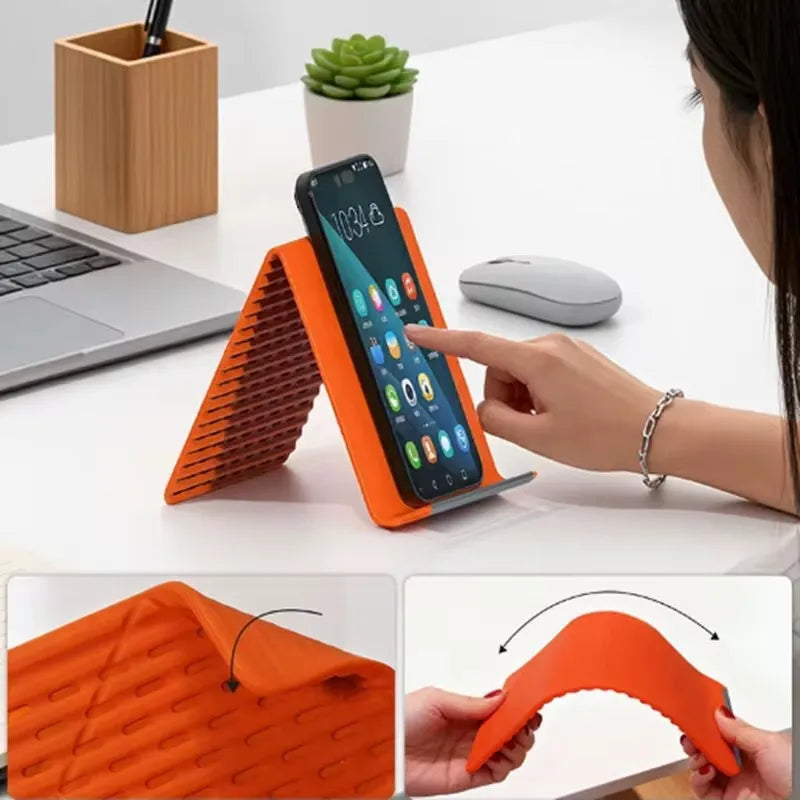 Flexible Foldable Silicone Phone Holder Portable Adjustable