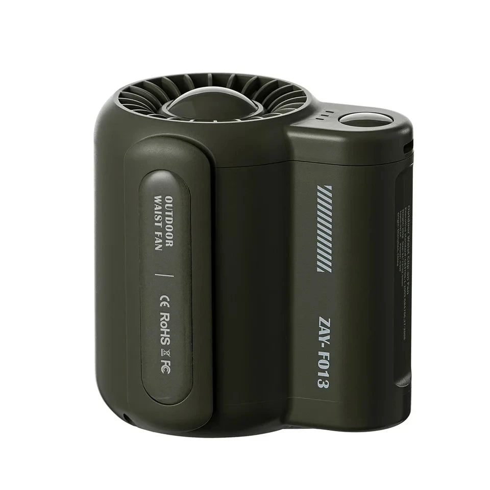 Portable Rechargeable Waist Fan Mini Personal Summer Cooling Fan For Travel Outdoor Sports With 4500Mah Battery Peaceful Pleasures Health and Wellness