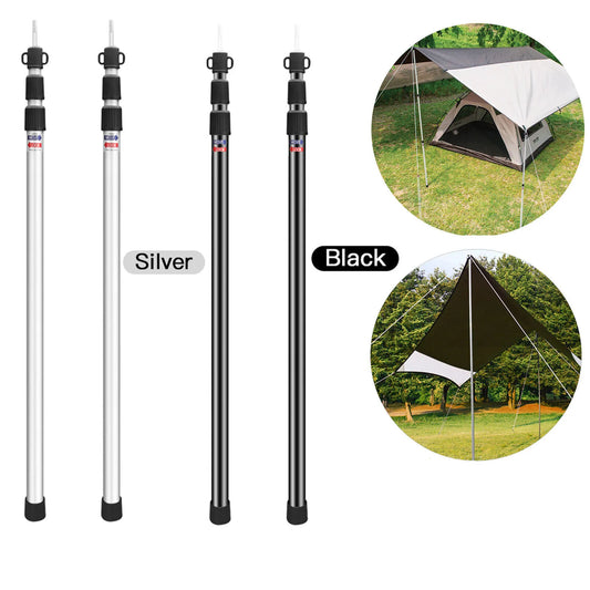 Telescoping Aluminum Camping Tent Poles 2.3M – Set of 2 Telescoping Tent Poles Peaceful Pleasures Health and Wellness