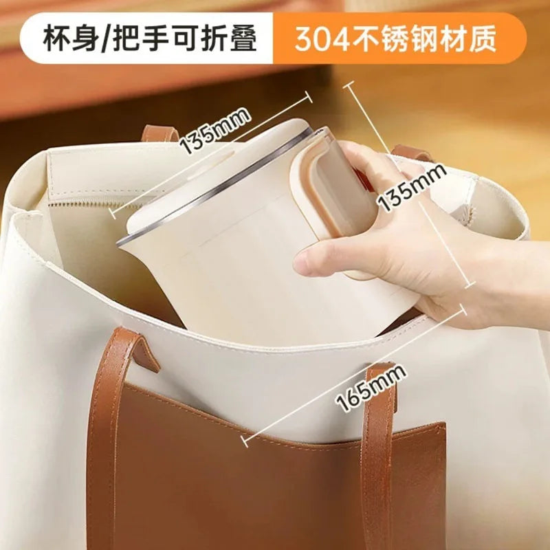 Portable Folding Electric Kettle – Travel, Eggs & Noodles 1–2L