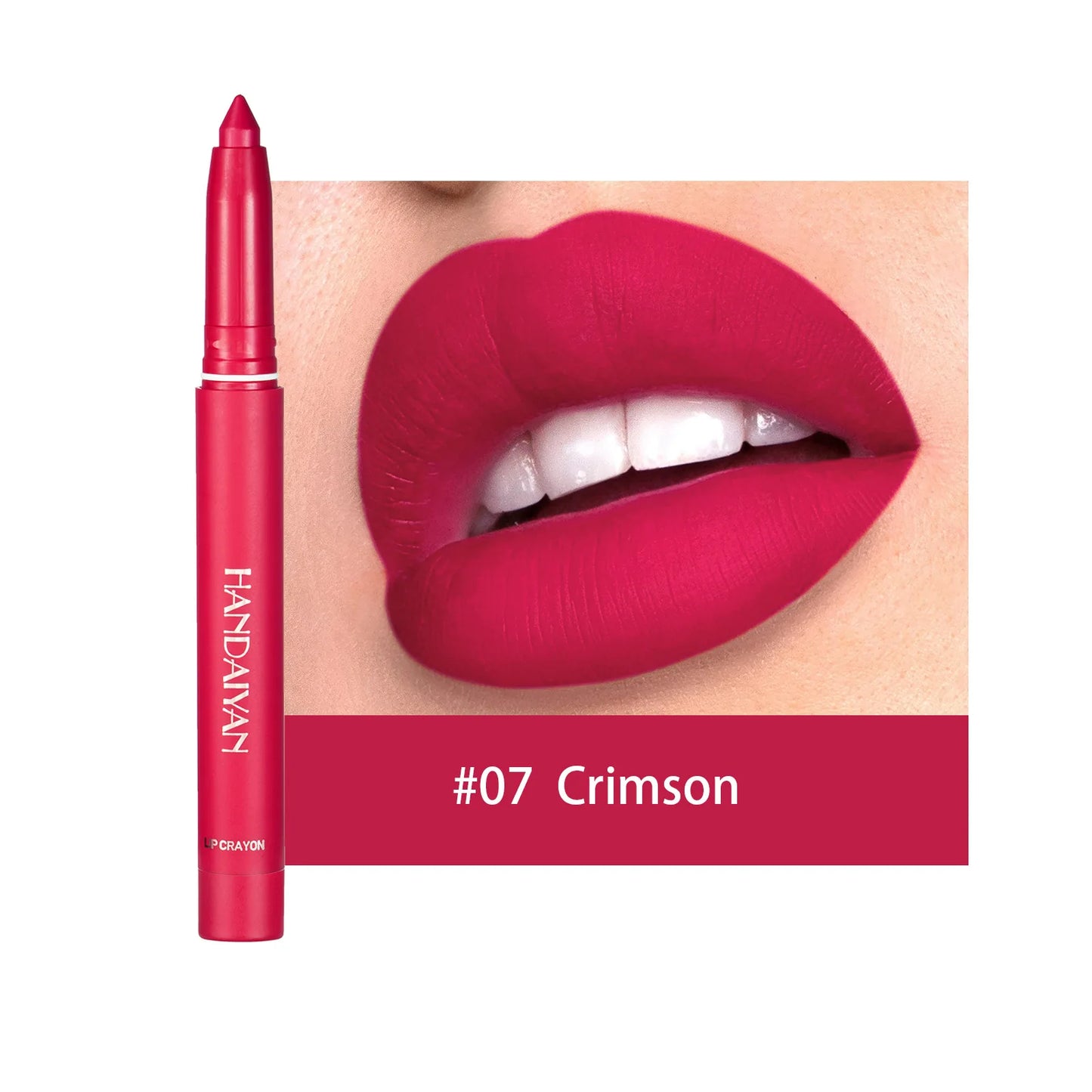 Handaiyan 12-Shade Matte Lipstick Pen – Waterproof Lip Liner