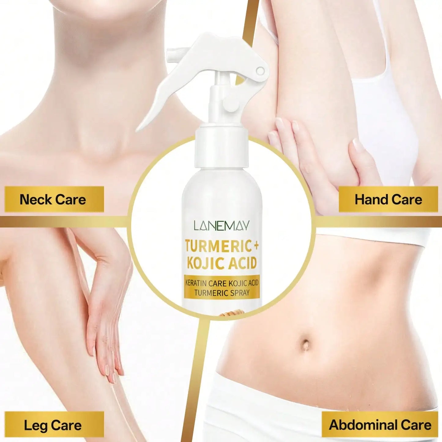 Turmeric & Kojic Acid Brightening Face Spray with Keratin