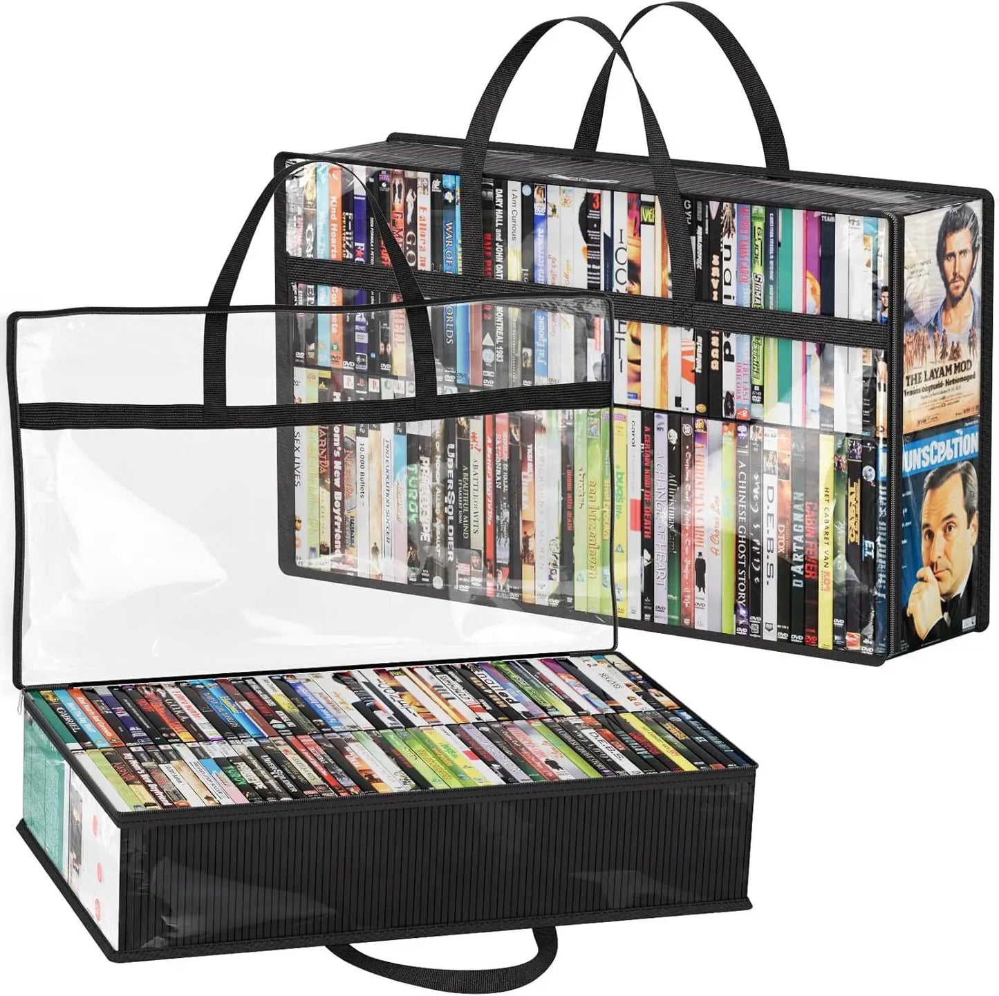 Clear PVC Waterproof Zipper Storage Tote Bag | Visible Organizer