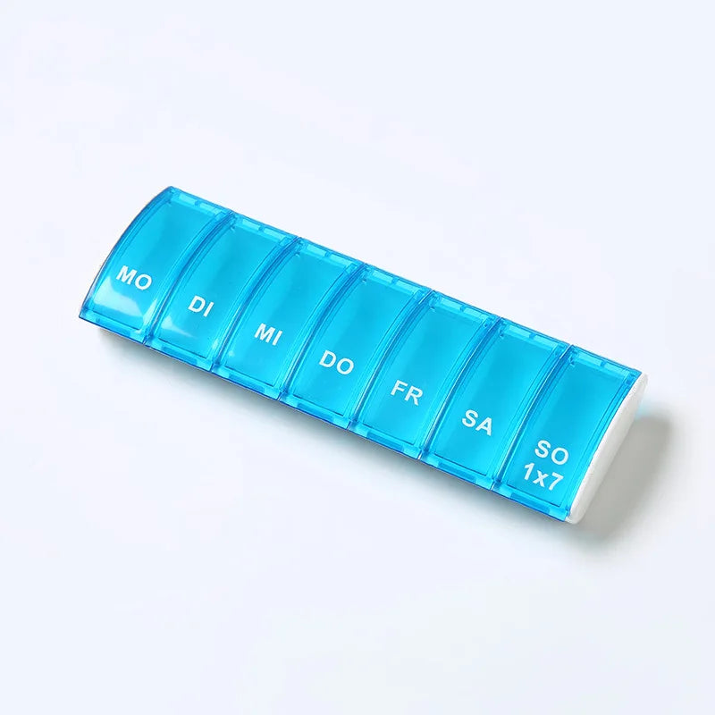 7-Day Weekly Pill Organizer | Portable Daily Tablet Case