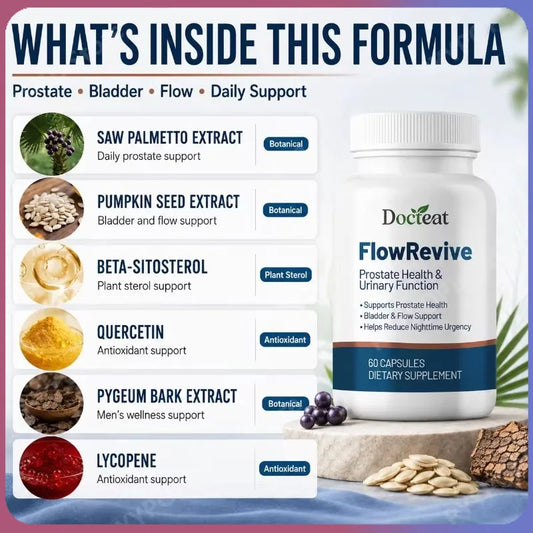 Prostate Support Supplement | Saw Palmetto, Beta-Sitosterol 60 Caps Prostate Health Supplement Peaceful Pleasures Health and Wellness