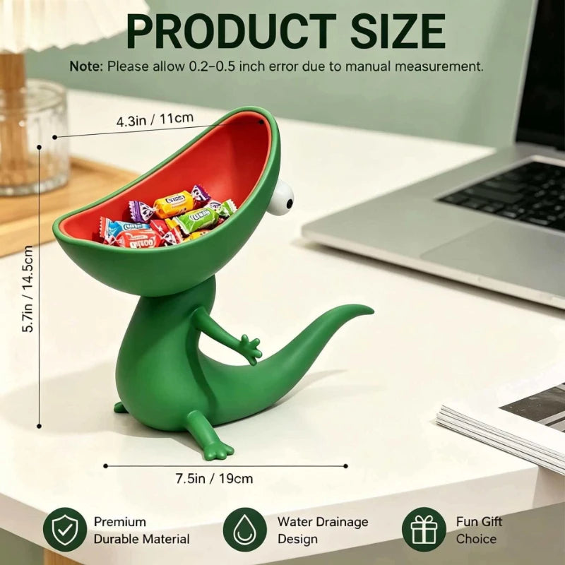 Reptile Snake Lizard Resin Soap Box, Key Holder & Desk Décor