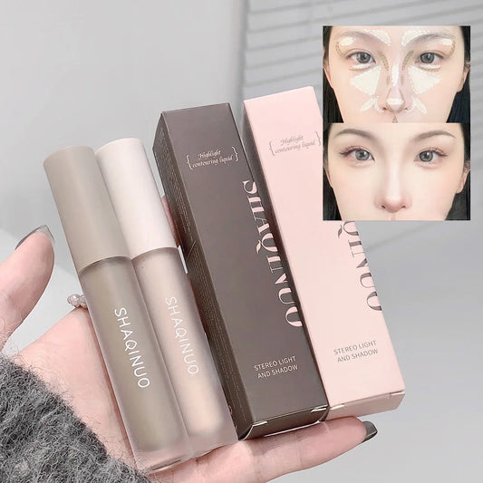 Waterproof Highlight & Contour Liquid Stick | Matte Face Pen Contour Highlighter Stick Peaceful Pleasures Health and Wellness