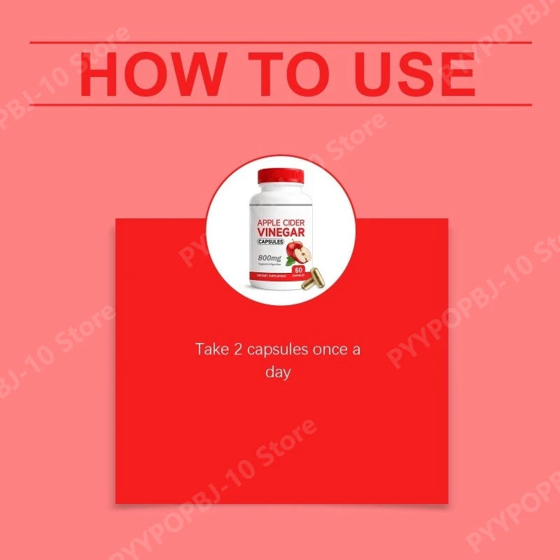 Apple Vinegar Capsules Daily Nutrients Mild Ingredients Balance Maintenance Dietary Supplement Peaceful Pleasures Health and Wellness