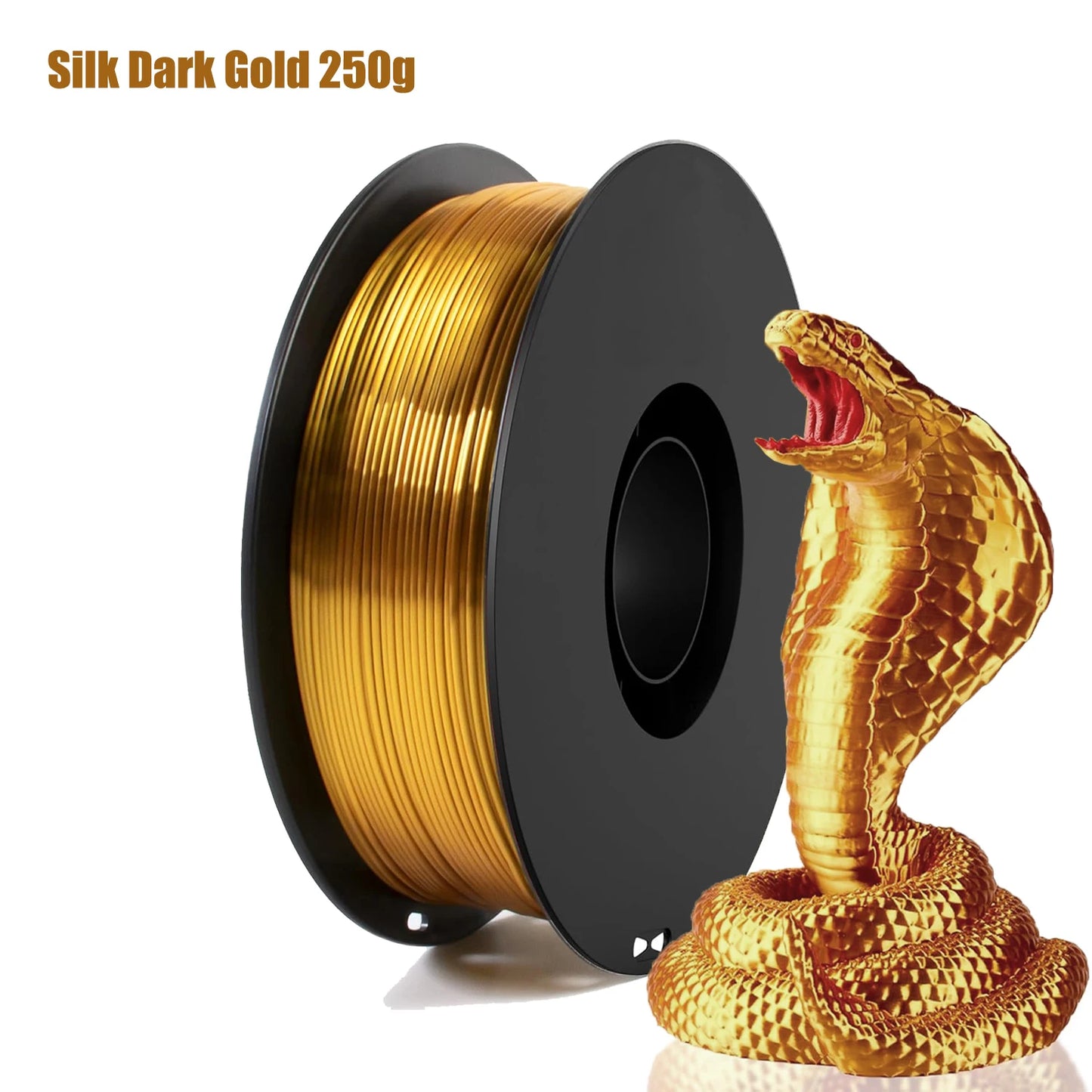 Silk PLA Filament 1.75mm Metal Shine 250g–1kg | DINGSUN 3D
