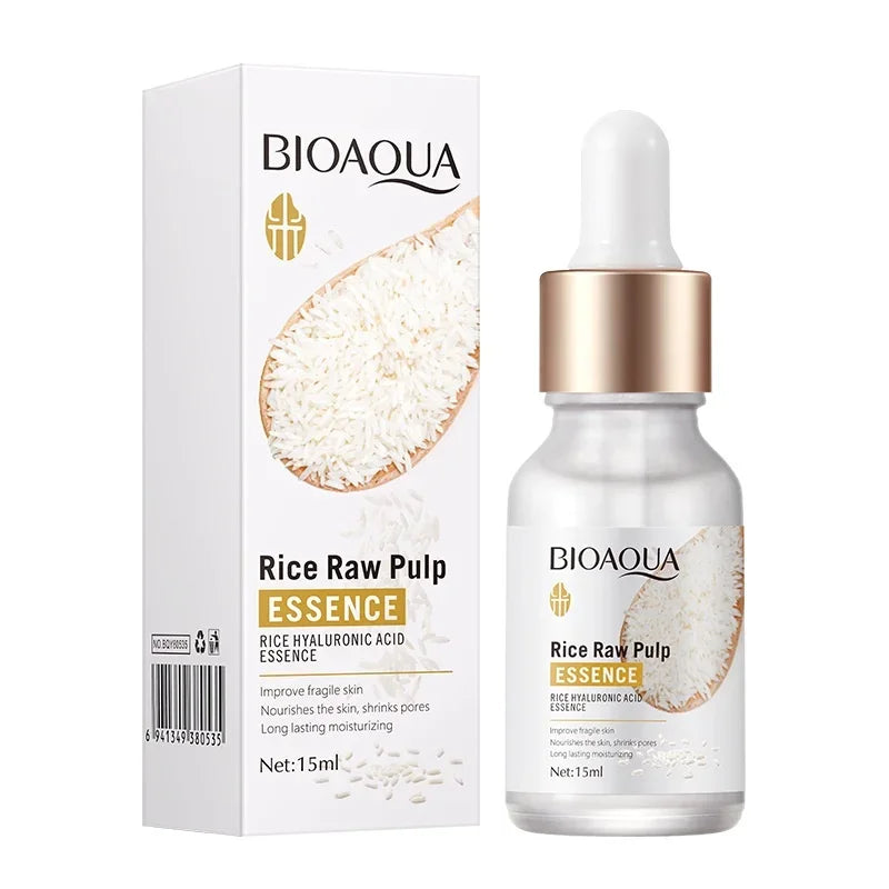BIOAQUA Rice Essence Hyaluronic Acid Face Essence Nourishing Moisturizing Whitening Anti-Wrinkle Serum Facial Skin Care Peaceful Pleasures Health and Wellness