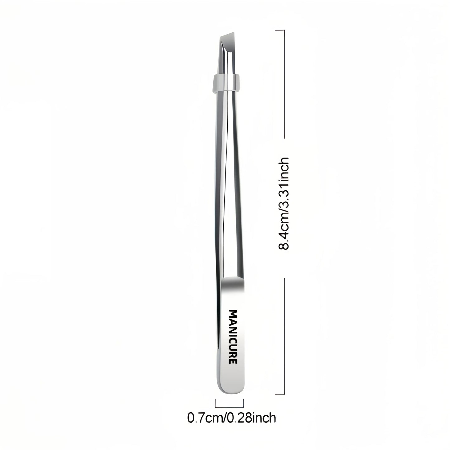 High-Quality Stainless Steel Tweezers, Multi-Functional Eyebrow Trimmer, Mustache Grooming Tool, Precision Hair Removal Peaceful Pleasures Health and Wellness silvery