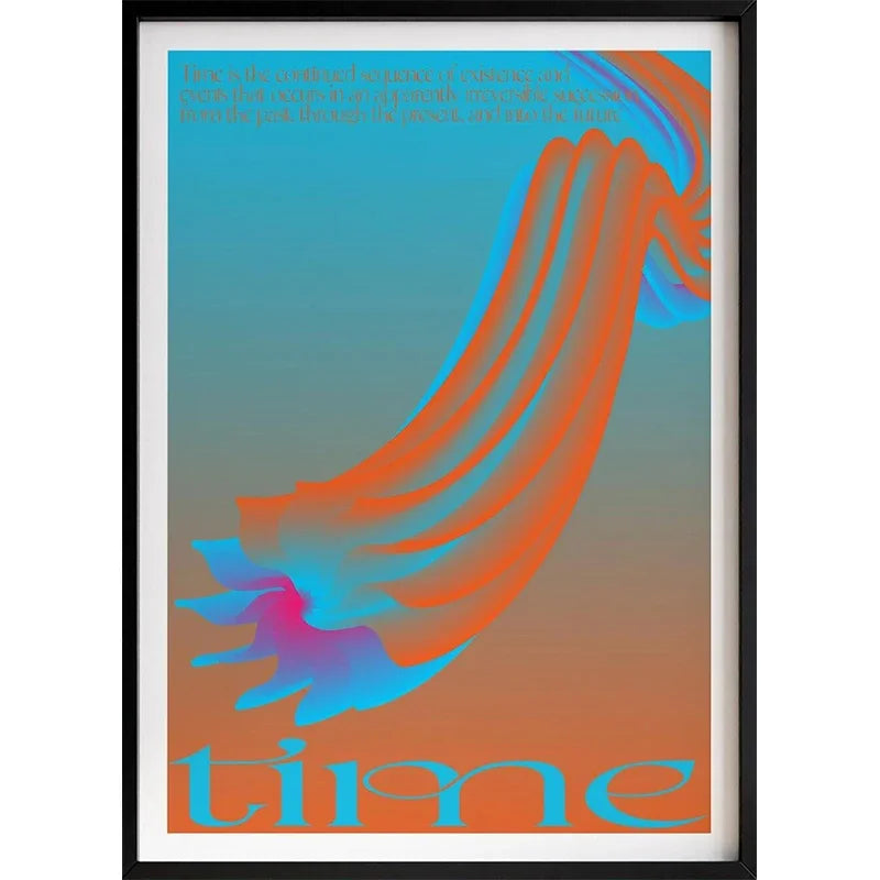 Dopamine Aesthetic Retro Abstract Canvas Wall Art Poster