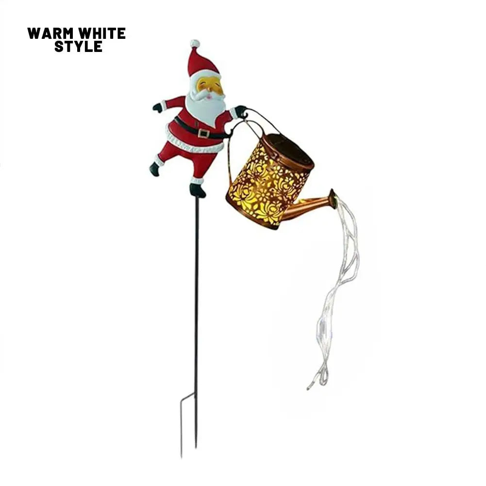 Solar Santa Claus Hanging Kettle Lantern – Outdoor Garden Light