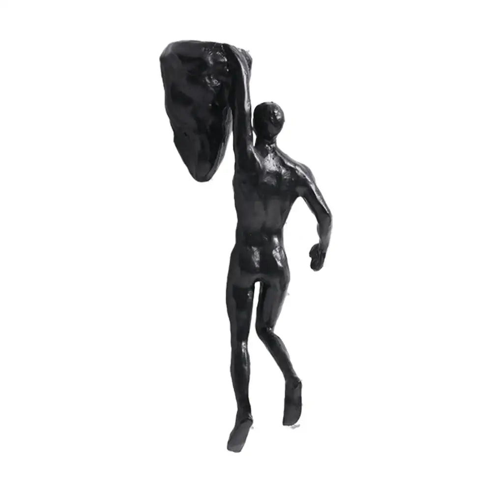 Rock Climbing Sculpture Wall Decoration for Athletes Peaceful Pleasures Health and Wellness E