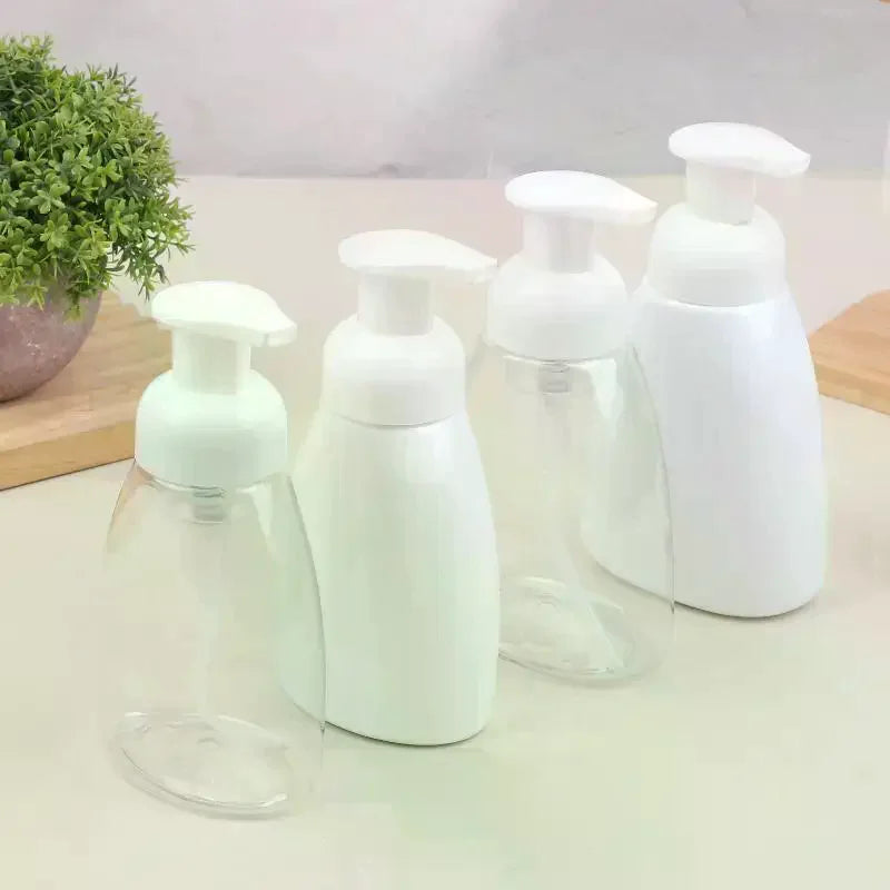 250/300ml Plastic Foaming Bottle Soap Mousses Liquid Dispenser Froth Shampoo Lotion Shower Gel Foam Pump Cosmetic Empty Bottles Peaceful Pleasures Health and Wellness