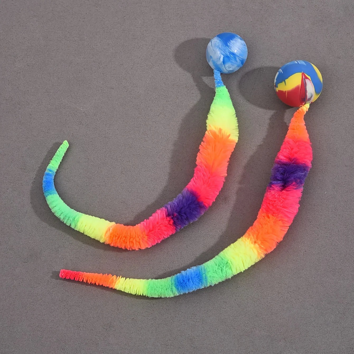 Interactive Cat Toy – Bouncing Ball & Caterpillar Teaser Set