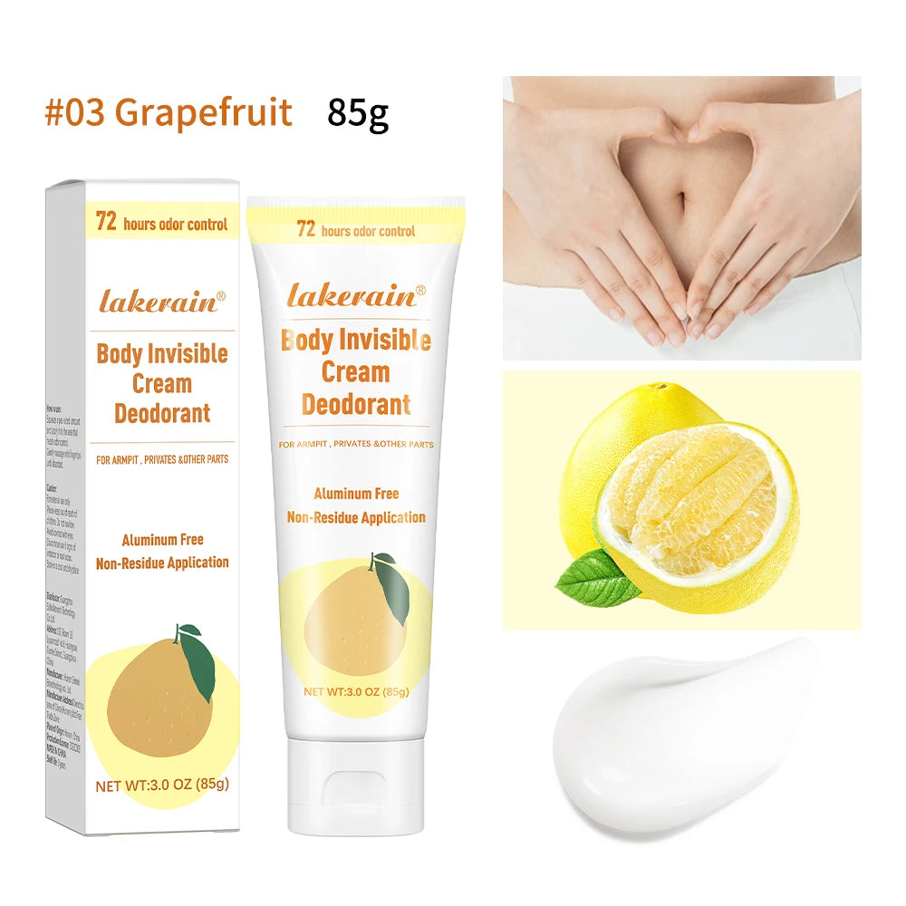 Perfume Cream Deodorant Cream Long Lasting Fragrance Blueberry Strawberry Fruit Fragrance Oil Aroma Cooling armpit Cream Peaceful Pleasures Health and Wellness 3 Grapefruit