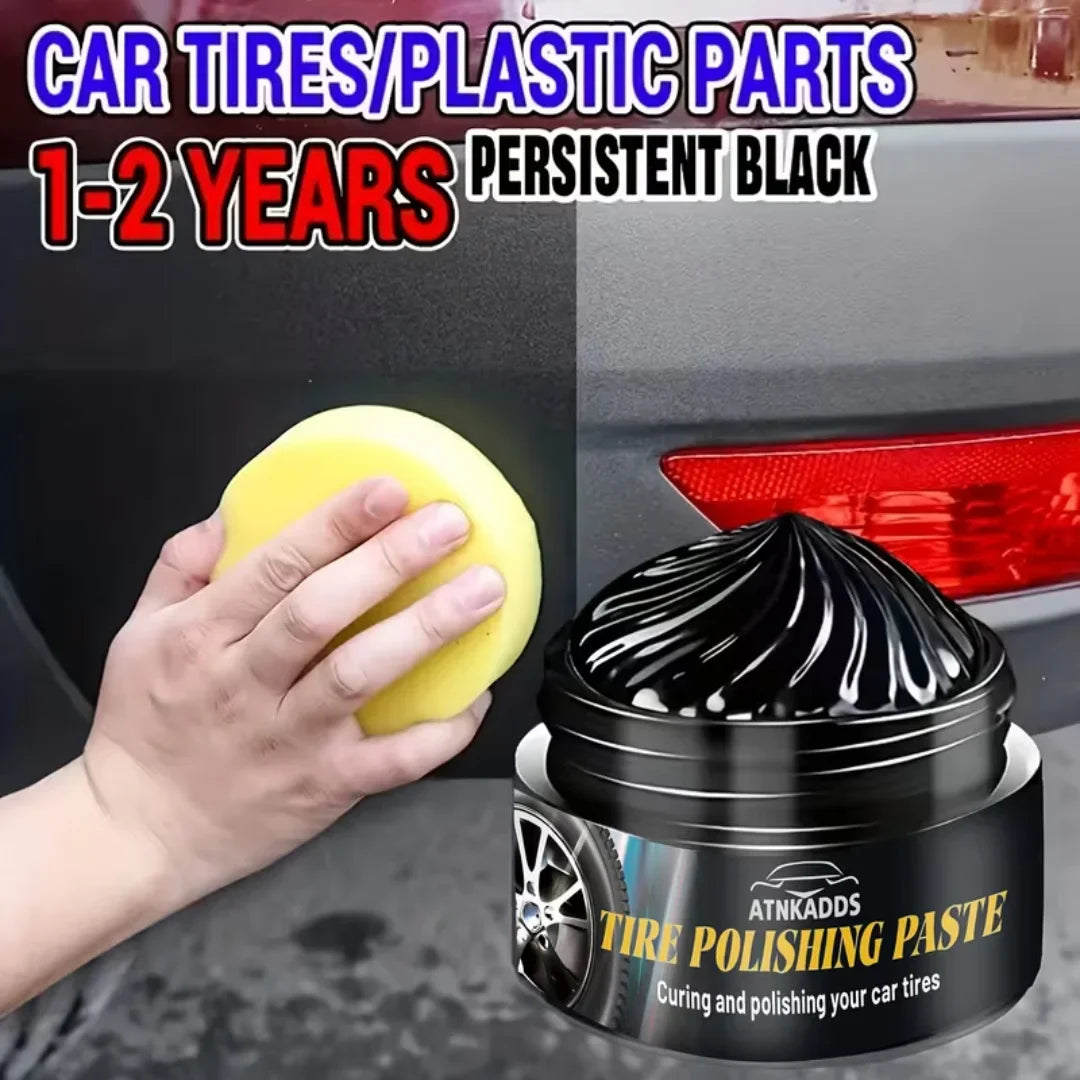 Tire & Plastic Restorer Polishing Paste – Black Coating