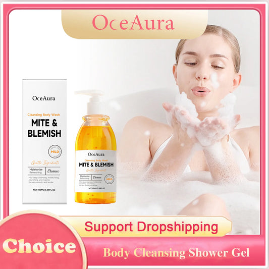 Body Cleansing Shower Gel Eliminate Sweat Odor Barrier Protection Exfoliating Hydrating Relaxing Smoothing Refreshing Body Wash Peaceful Pleasures Health and Wellness
