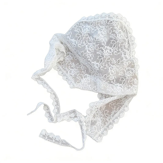 Vintage Lace Flower Hair Scarf – Boho Bandana for Women Hair Scarf Bandana Oasis Select 01