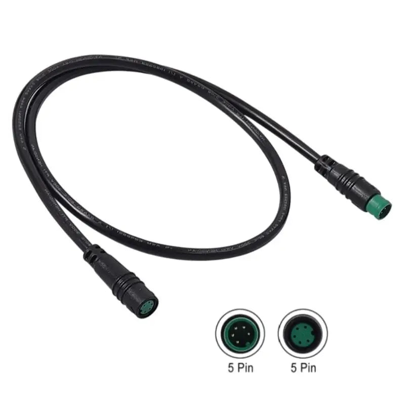 New 1Pcs Electric Bicycle Accessories 5Pin M8 Extension Cable For UART EBike Display Male/Female Connector Ebike Cable Peaceful Pleasures Health and Wellness