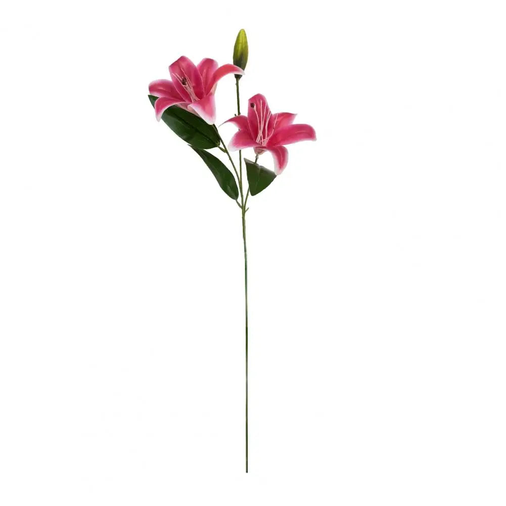 Silk Artificial Lily Bouquet | Faux Flowers for Wedding & Home