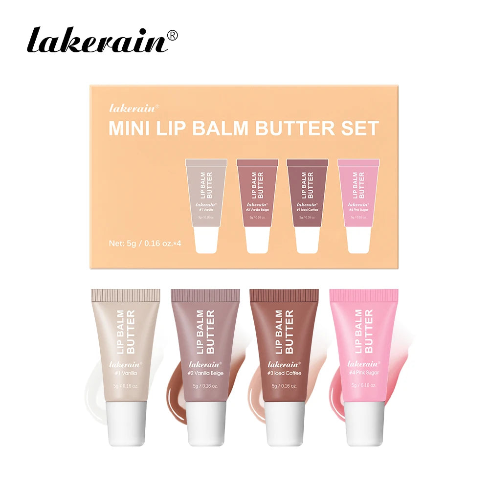 Summer Butter Mini Lip Balm Travel Kit Buttery Moisturizing Tinted Lip Balm Watery Multi-color Lipstick For All Skin Types Peaceful Pleasures Health and Wellness mini lip balm set