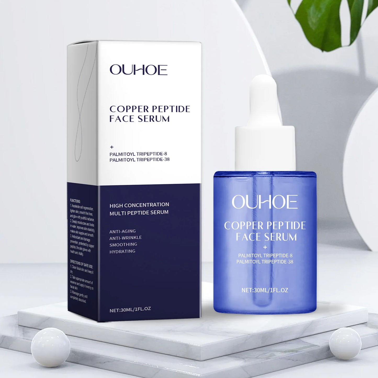 Copper Peptide Facial Serum – Anti-Aging, Firming & Brightening