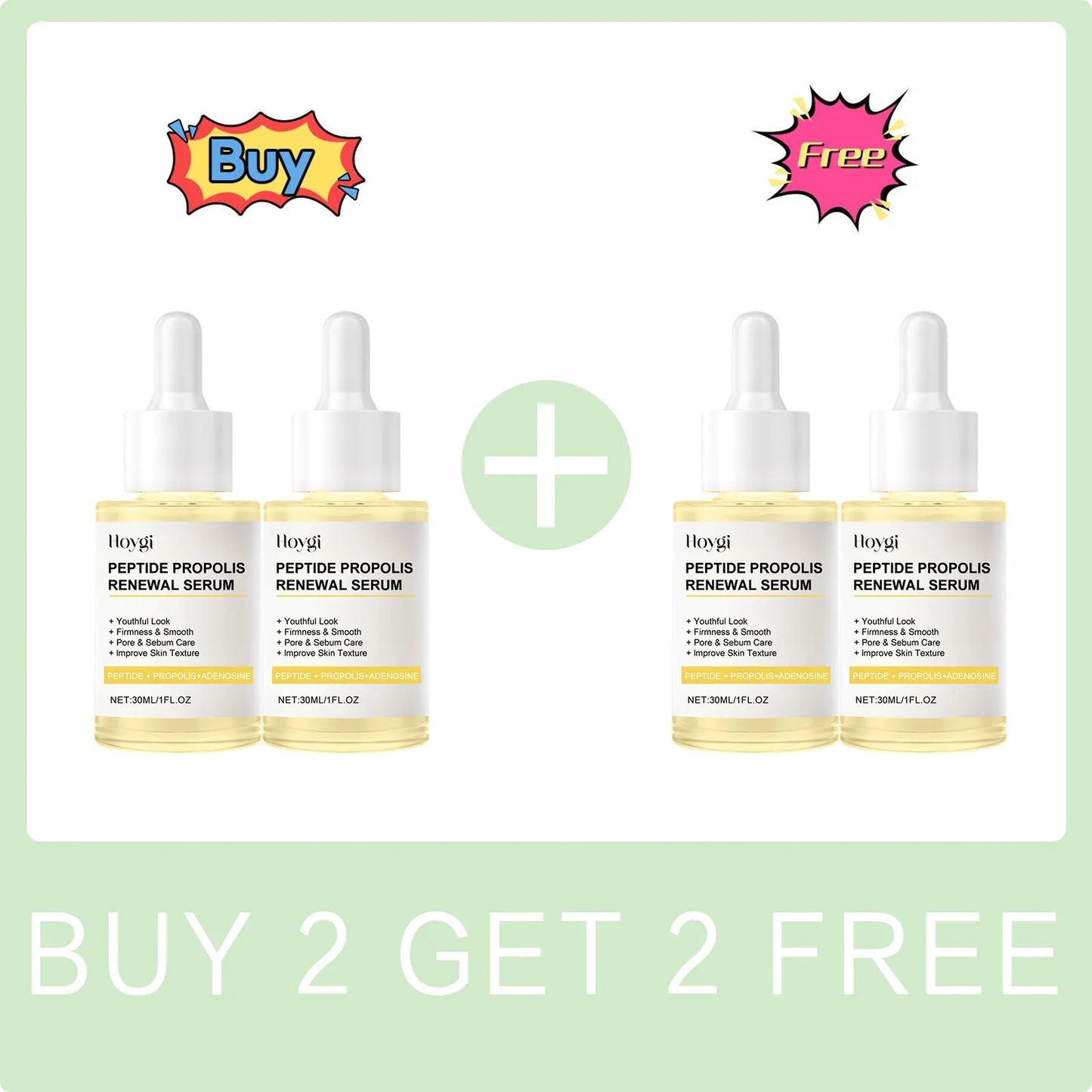 Peptide Propolis Face Serum Reduce Dryness Firming Lifting Anti Redness Renewal Smoothing Nourishing Repair Damaged Skin Essence Peaceful Pleasures Health and Wellness Buy 2 Get 2 Free