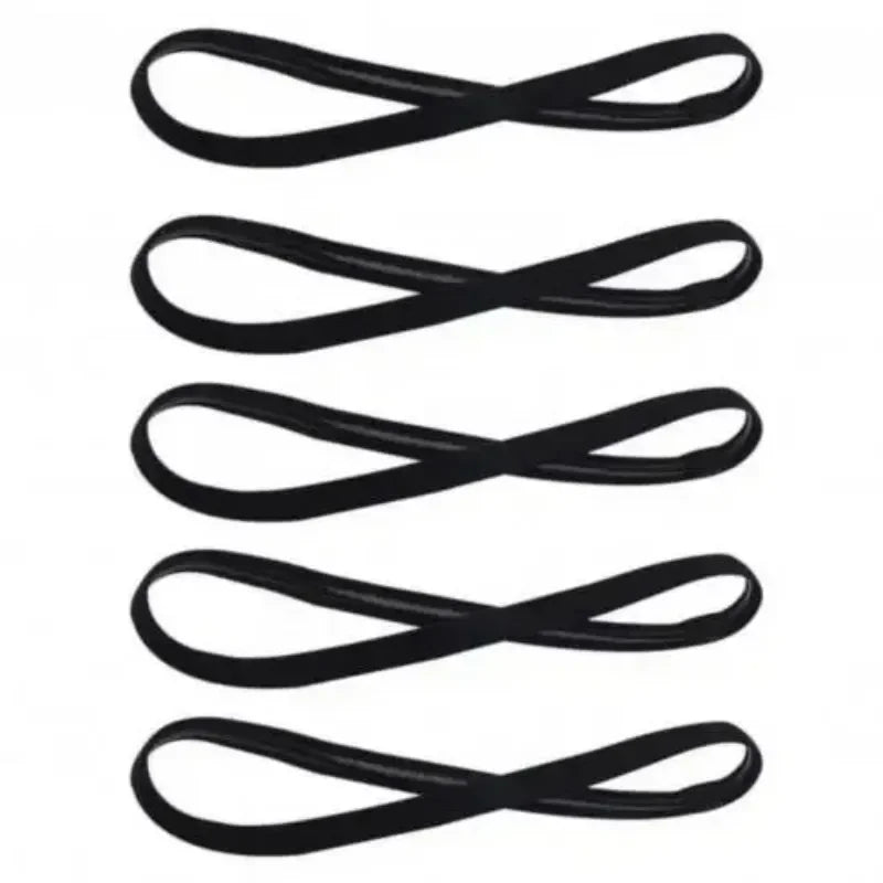 5pcs Elastic sweat hairband Yoga Running Fitness Headband Thin Sports Ladies Men Hairband Anti-skid Hair Decoration Peaceful Pleasures Health and Wellness 5pcs-black