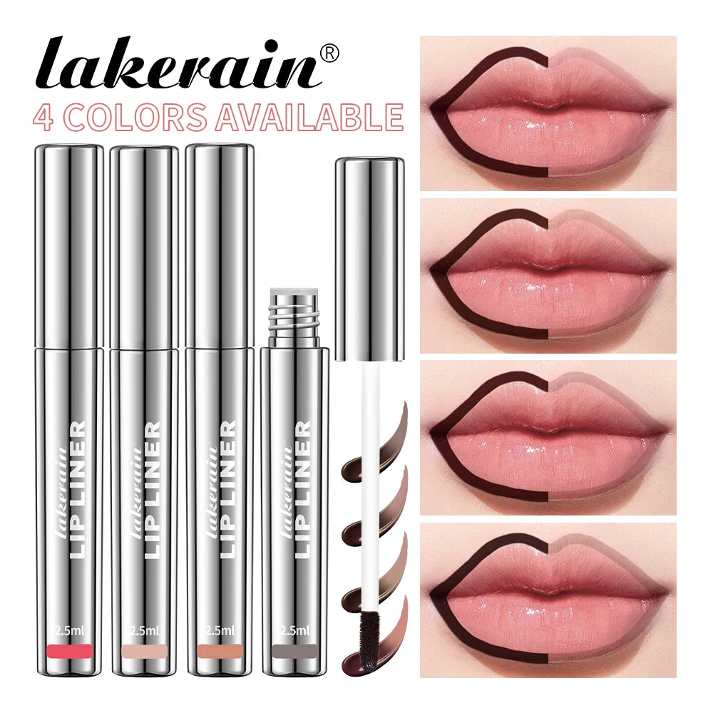 4colors Lip Liner Tattoo Matte Peel Off Enhance Lips Lip Liner Waterproof Long Lasting Moisturizing Lips Gloss Tattoo Cosmetics Peaceful Pleasures Health and Wellness 4PCS