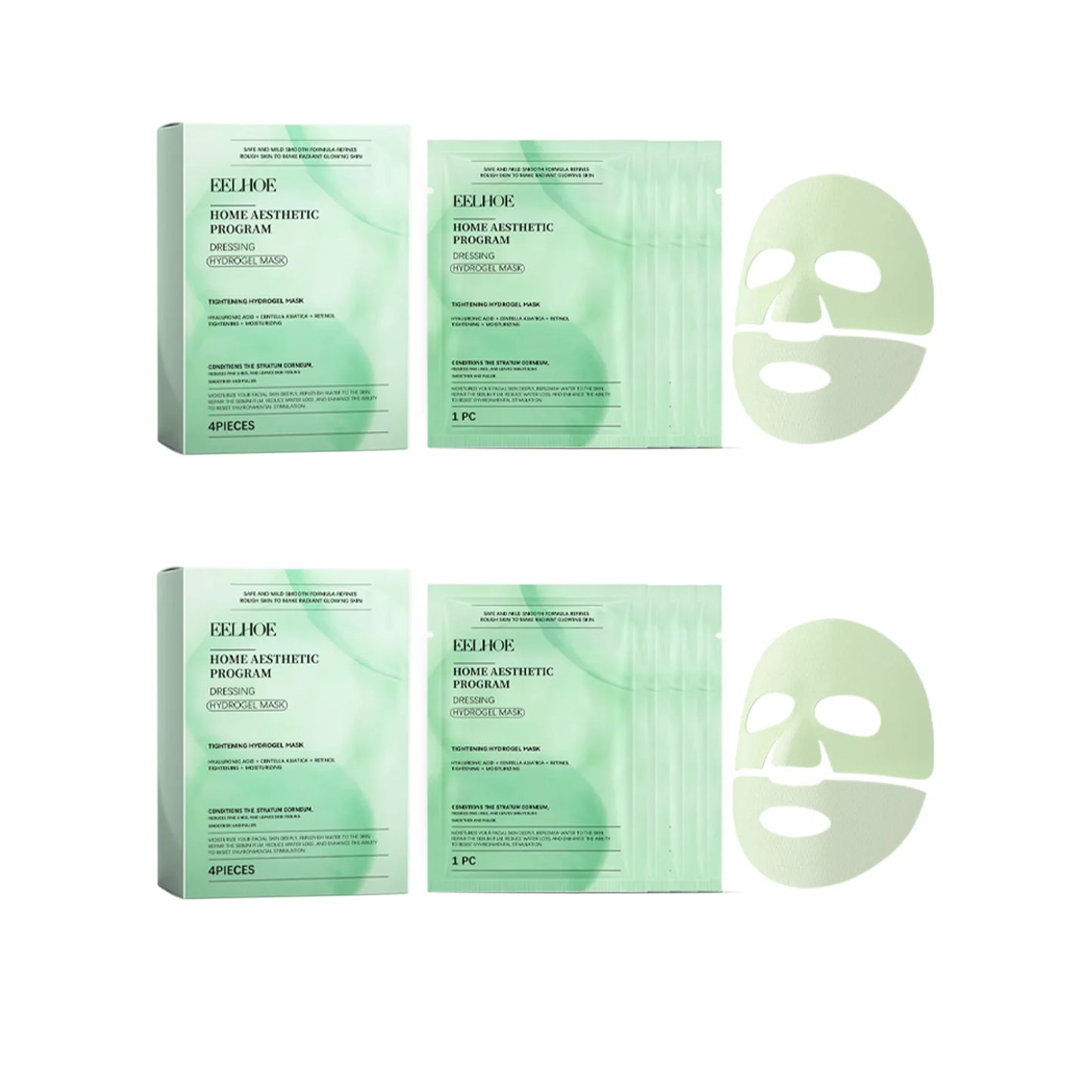 Tightening Hydrogel Mask Effectively Nourishing Enhancing Skin Elasticity Brightening Dull Skin Retinol Moisturizing Facial Mask Peaceful Pleasures Health and Wellness 8pcs Boxed