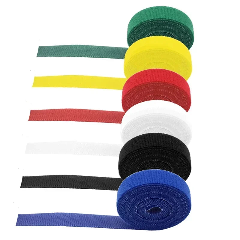 2/10M Cable Ties Reusable Loop Bundle Self Adhesive Fastener DIY Accessories Nylon Strap Organizer Clip Wire Holder Management Peaceful Pleasures Health and Wellness