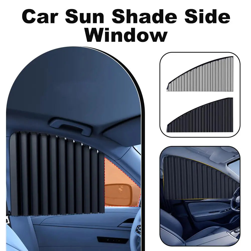 Retractable Car Side Window Sun Shade | UV Blocking Curtain