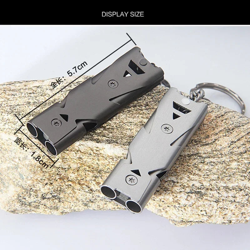 120dB Aluminum Alloy Emergency Survival Whistle | SOS Safety Emergency Survival Whistle Peaceful Pleasures Health and Wellness