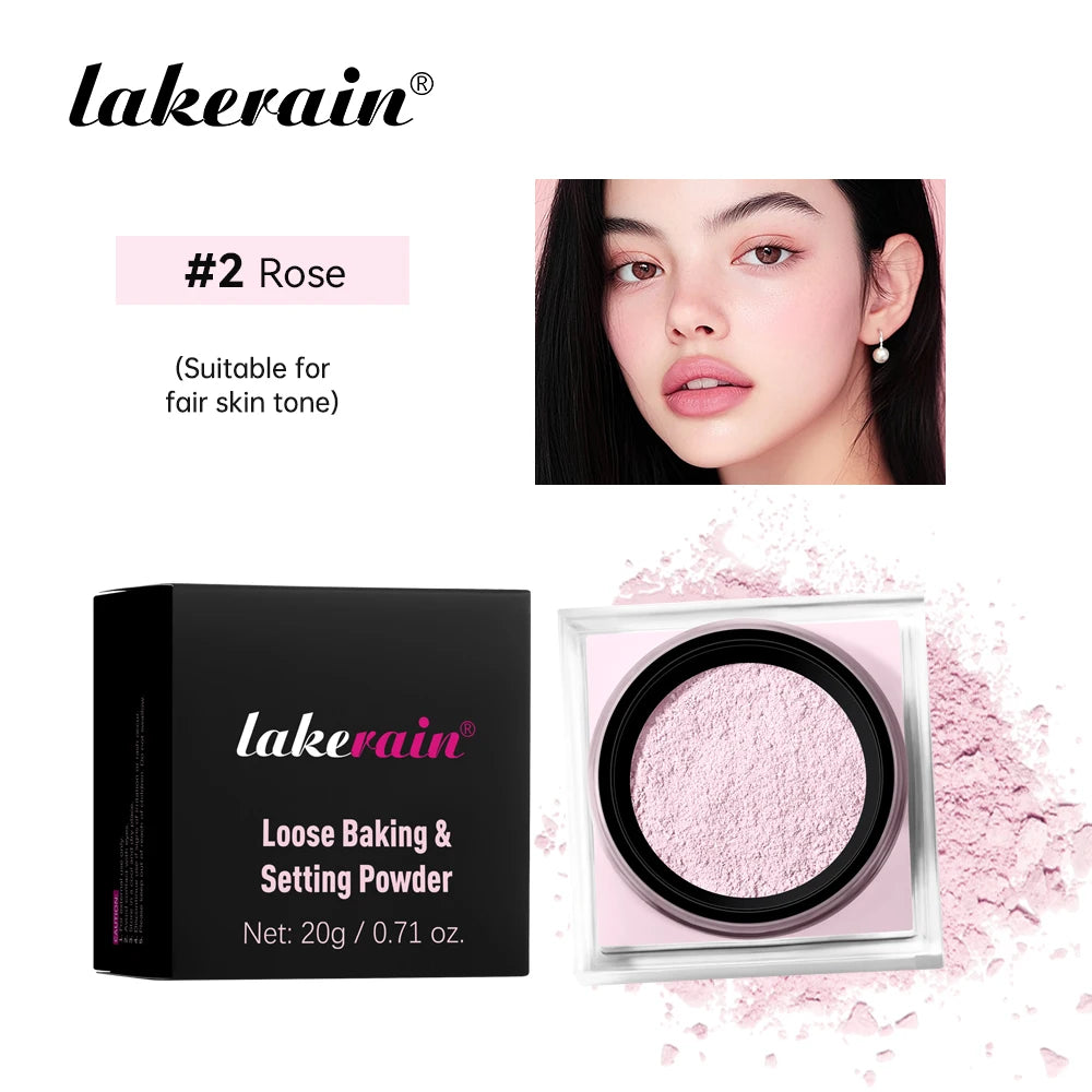 Loose Baking&Setting Powder Long Lasting Oil Control Natural Face Matte Waterproof BrighTening Loose Powder Makeup Cosmetics Peaceful Pleasures Health and Wellness 2