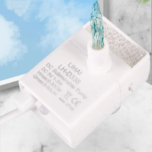 Ultra-Quiet 5V USB Mini Submersible Pet Fountain Pump Pet Fountain Pump Oasis Select