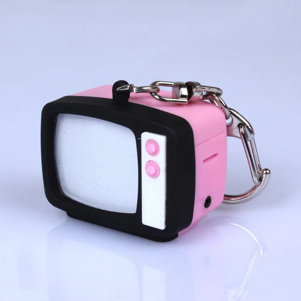 Retro TV Keychain – Mini Television Model with Light & Sound