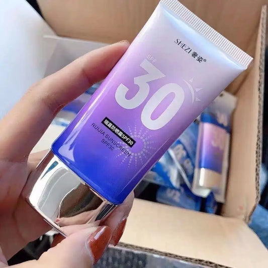 Original SPF30 Shezi Facial Body Sunscreen Whitening BB Cream Milk UV Sunblock Skin Protective Cream Anti-Aging Oil-control Peaceful Pleasures Health and Wellness