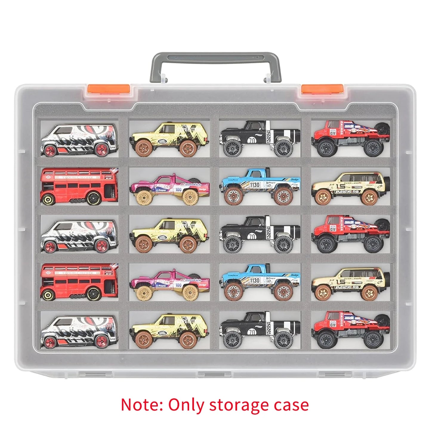 1/64 Diecast Car Display Case | 32 Foam Slots, Wall-Mount